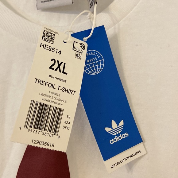Adidas Man Short sleeve shirt size 2XL brand new with tags length 32” bust 56” - Picture 3 of 12